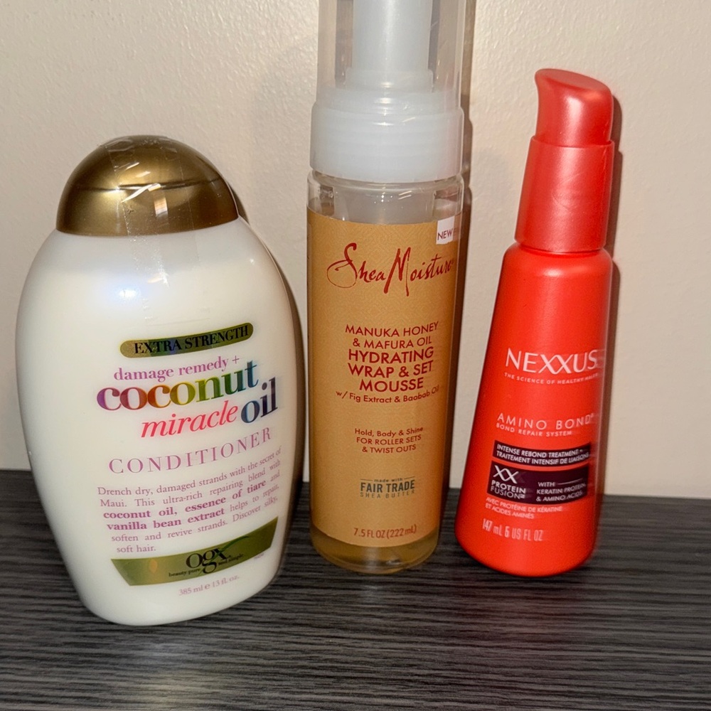 The Pucci Set | ogx conditioner, shea mousse & nexus amino bond